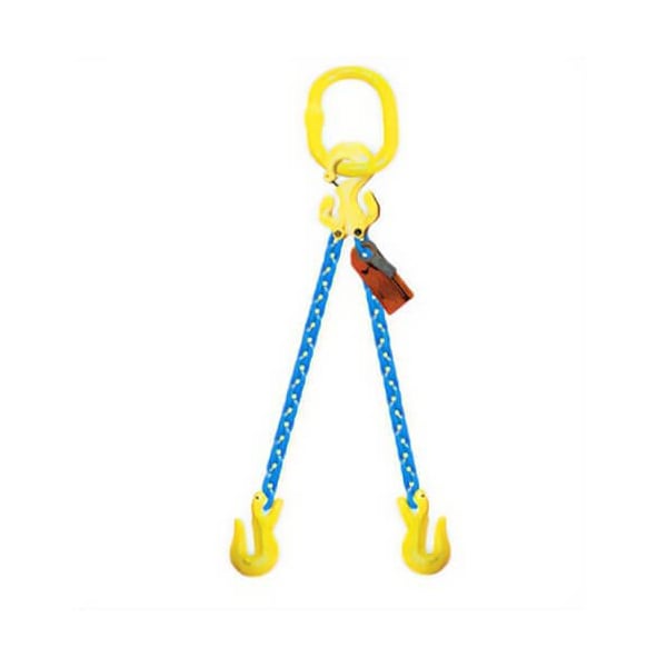 Grabiq Double Leg 7/32 in Adjstbl Chain Slng TG2-GG, 12ft L, 5500lb WLL G-7/32-TG2-GG-12 - main
